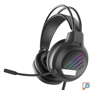 Gaming RGB Ενσύρματο Headset με Μικρόφωνο με Μείωση Θορύβου
