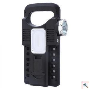 Ηλιακός Φακός - Φωτιστικό 350Lumens - Φορτιστής USB, microUSB 1500mAH - Solar Panel Powerbank 