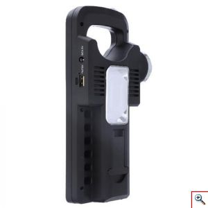 Ηλιακός Φακός - Φωτιστικό 350Lumens - Φορτιστής USB, microUSB 1500mAH - Solar Panel Powerbank 