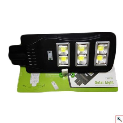 Αδιάβροχο Ηλιακό Μεγάλο Φωτιστικό Δρόμου 90w με Φωτοβολταϊκό Πάνελ Ανιχνευτή κίνησης, Αισθητήρα Φωτός και Τηλεκοντρόλ