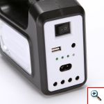 Ηλιακό Σύστημα Φωτισμού & Φόρτισης με Πάνελ 3,5W, Μπαταρία, Φακό 200LM & Φωτιστικό 400LM + 3 Λάμπες LED 150 Lumens