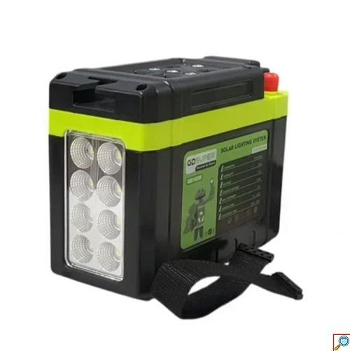 Ηλιακό Φωτιστικό Σύστημα GDSUPER 12V 8Ah – Emergency Portable Light