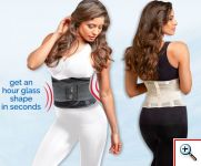 Ζώνη Σύσφιξης και Αδυνατίσματος Διπλής Πίεσης - Κορσές Μέσης Genie Hourglass