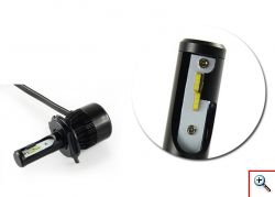 Λαμπτήρας Μοτοσυκλέτας LED 4000LM με Ανεμιστήρα H4 M6F Hi/Lo 6000K CAN BAS