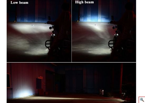 Λαμπτήρας Μοτοσυκλέτας LED 4000LM με Ανεμιστήρα H4 M6F Hi/Lo 6000K CAN BAS