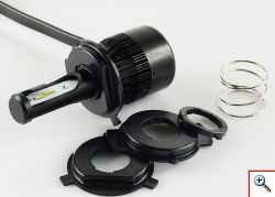 Λαμπτήρας Μοτοσυκλέτας LED 4000LM με Ανεμιστήρα H4 M6F Hi/Lo 6000K CAN BAS