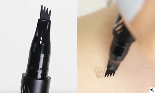Glamza Fine Sketch Tattoo Fork Liquid Eyebrow Pen