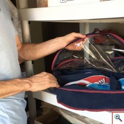 Πρακτική Αποθηκευτική Υφασμάτινη Τσάντα για Παπούτσια - Shoe Storage Go-Round