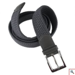  Γκρί Πλεκτή Ελαστική Ανδρική Ζώνη