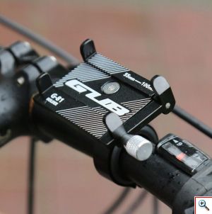 Βάση Αλουμινίου Κινητών 55mm έως 100mm για Ποδήλατα & Μηχανές – Μαύρο