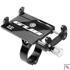 Βάση Αλουμινίου Κινητών 55mm έως 100mm για Ποδήλατα & Μηχανές – Μαύρο