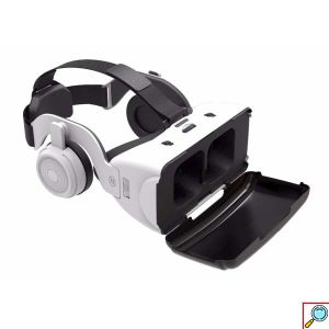 3D VR Headset Ρυθμιζόμενα Γυαλιά Εικονικής Πραγματικότητας με Ακουστικά Shinecon για Smartphone Κινητά 4.7 έως 6 Ίντσες