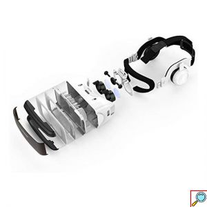 3D VR Headset Ρυθμιζόμενα Γυαλιά Εικονικής Πραγματικότητας με Ακουστικά Shinecon για Smartphone Κινητά 4.7 έως 6 Ίντσες