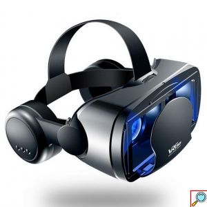 3D VRG Pro Headset Ρυθμιζόμενα Γυαλιά Εικονικής Πραγματικότητας με Ενσωματωμένα Ανασυρόμενα Ακουστικά για Smartphone Κινητά 5 έως 7 Ιντσών