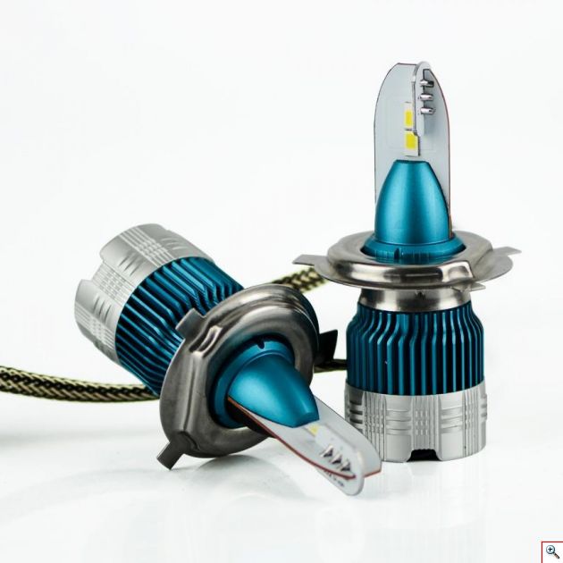 Φώτα LED Αυτοκινήτου 2 X 30W H4 12V/24V IP65 Headlight (60W 6000LM) 6500K mi2