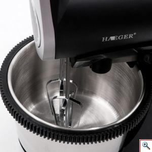 Ισχυρό Μίξερ Χειρός Turbo 5 Ταχυτήτων με Κάδο Haeger