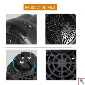 Νέα Μίνι Σόμπα Πρίζας - Αερόθερμο 900Watt με Θερμοστάτη & Χρονοδιακόπτη