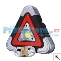 Επαναφορτιζόμενος Φακός Εργασίας - Φωτιστικό Ασφαλείας - Powerbank - COB LED 500 Lumens - Τρίγωνο Αυτοκινήτου HB-6609