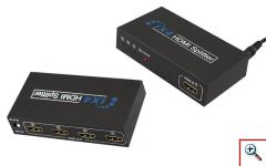 HDMI Splitter 1080P 3D Τεσσάρων Εξόδων με Τροφοδοτικό