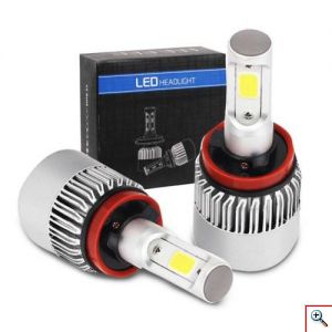 Led Λάμπες Φώτα H11 Αυτοκινήτου Σετ 2 Τεμάχια COB 36W H11 8000lm - Led Headlight 8000lumens 36W H11 
