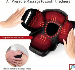 Θερμαινόμενη Συσκευή Μασάζ Γονάτου 3 σε 1 με Θερμότητα και Δόνηση 2600mAh