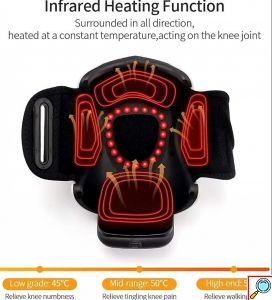 Θερμαινόμενη Συσκευή Μασάζ Γονάτου 3 σε 1 με Θερμότητα και Δόνηση 2600mAh