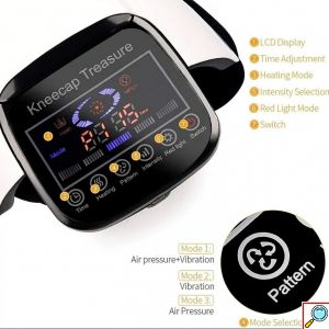 Θερμαινόμενη Συσκευή Μασάζ Γονάτου 3 σε 1 με Θερμότητα και Δόνηση 2600mAh