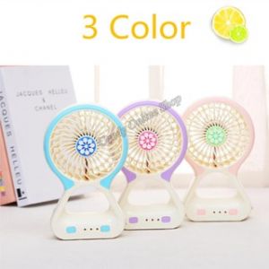 Μίνι Φορητός Επιτραπέζιος και Επαναφορτιζόμενος Ανεμιστήρας Γραφείου USB με 3 Ταχύτητες