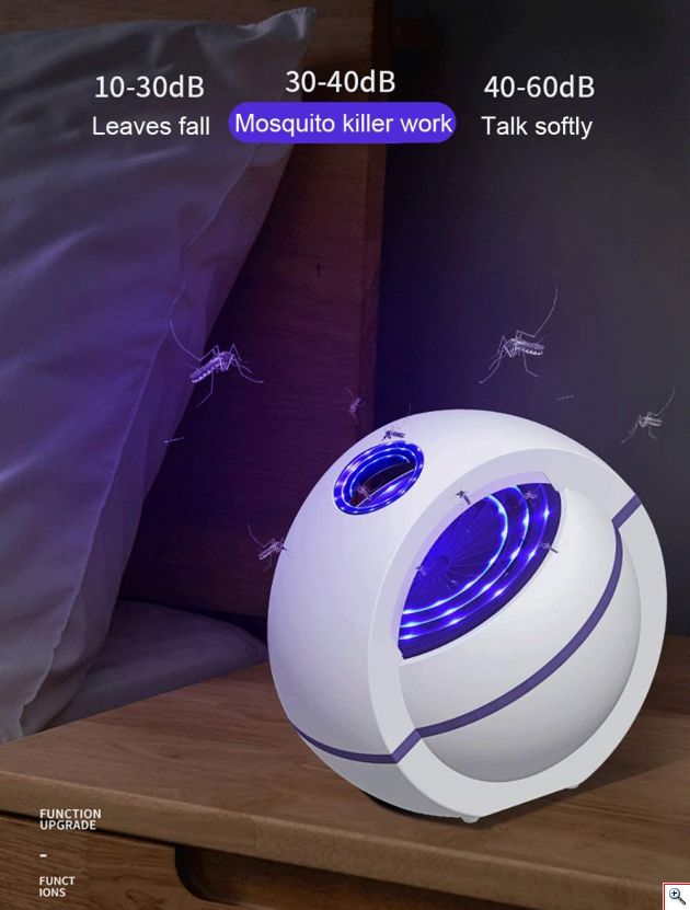 Ηλεκτρική Εντομοπαγίδα Νέας γενιάς με Αναρρόφηση Photocatalysis Inhaled Mosquito Killer