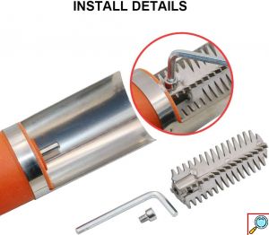 Inox Επαγγελματικός Ηλεκτρικός Φορητός Απολεπιστής Ψαριών 2 Ταχυτήτων Μπαταρίας 6000RPM Επαναφορτιζόμενος Ανοξείδωτος - Electric Fish Scraping 12V