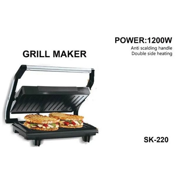 Ηλεκτρική Τοστιέρα για 2 Τοστ - Sandwich Grill 1200W Sokany SK-220