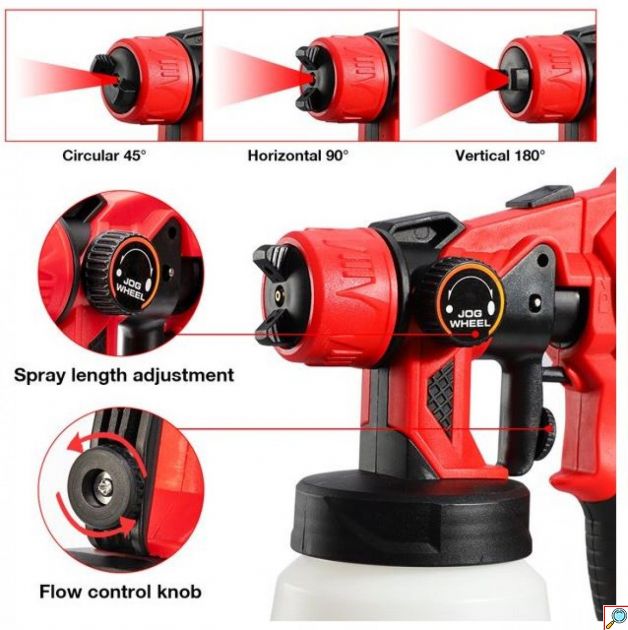 Ηλεκτρικό Πιστόλι Βαφής 550W 800ml