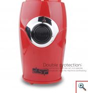 Ηλεκτρικός Μύλος Άλεσης Καφέ 200W DSP - Κόκκινο