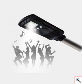 Ηλιακό Φωτιστικό LED 35W με Hi-Fi Ηχείο και Bluetooth Music Box Αδιάβροχο Εξωτερικού & Εσωτερικού Χώρου Αδιάβροχο