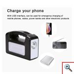 Ηλιακό Σύστημα Φωτισμού & Φόρτισης με Πάνελ 3,5W, Μπαταρία, Φακό 200LM & Φωτιστικό 400LM + 3 Λάμπες LED 150 Lumens