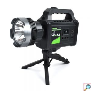 Φορητό Ηλιακό Σύστημα Φωτισμού με 3 LED Λάμπες & Φακό - Power Bank Φορτιστή Μπαταρίας 6000mAh με Τρίποδο