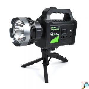 Φορητό Ηλιακό Σύστημα Φωτισμού με 3 LED Λάμπες & Φακό - Power Bank Φορτιστή Μπαταρίας 4000mAh με Τρίποδο