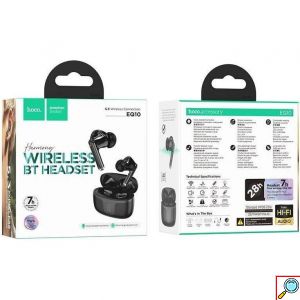 Hoco In-ear Bluetooth TWS Ακουστικά με Θήκη Φόρτισης Μαύρο