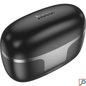 Hoco In-ear Bluetooth TWS Ακουστικά με Θήκη Φόρτισης Μαύρο
