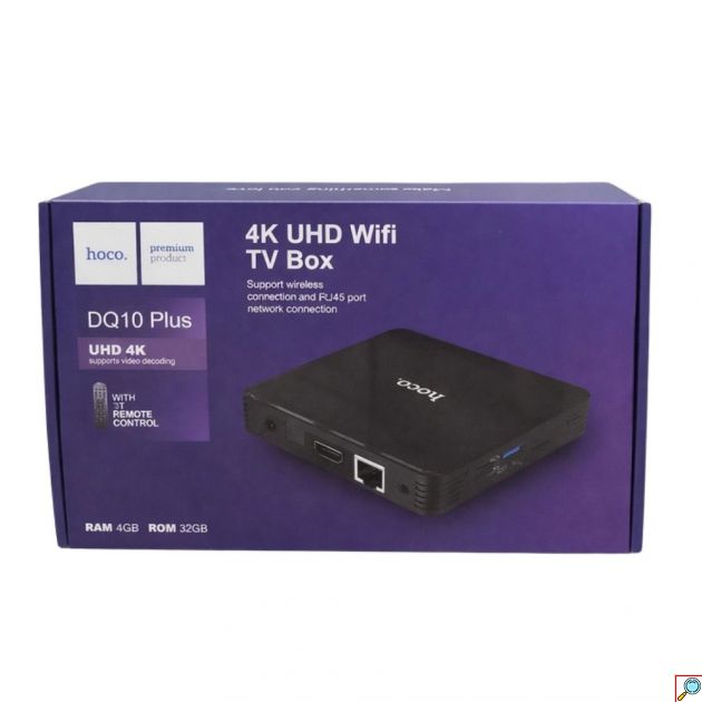 Hoco Plus 4K UHD TV Box με Android 12, Wi-Fi Dual Band και 4GB RAM