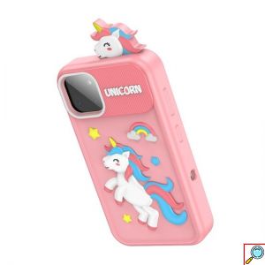HOCO Παιδικό Κινητό Τηλέφωνο 2.8 Ιντσών με Ενσωματωμένα Παιχνίδια και Κάμερα Ροζ Μονόκερος-Smartphone Y103