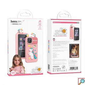 HOCO Παιδικό Κινητό Τηλέφωνο 2.8 Ιντσών με Ενσωματωμένα Παιχνίδια και Κάμερα Ροζ Μονόκερος-Smartphone Y103
