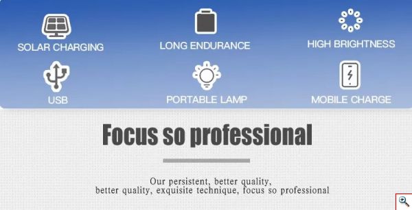 Μίνι Ηλιακό Σύστημα Φωτισμού LED 5W με Φωτοβολταϊκό Πάνελ & 1 Κρεμαστό Φωτιστικό 3W & Φορτιστής USB Power Bank - Holsten Bossen® Solar Camping Lights