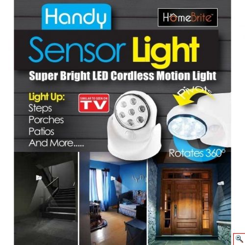 Φορητός Προβολέας LED Με Αισθητήρα Κίνησης HomeBrite - Handy Sensor Light