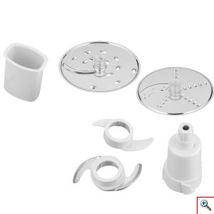 Hoomei® Multi Μίxer Πολυκόφτης 600W με Κάδο 1.2lt και Κανάτα Μπλέντερ Λευκό ΗΜ 6162