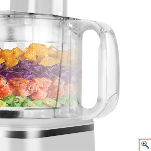 Hoomei® Multi Μίxer Πολυκόφτης 600W με Κάδο 1.2lt και Κανάτα Μπλέντερ Λευκό ΗΜ 6162