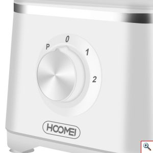 Hoomei® Multi Μίxer Πολυκόφτης 600W με Κάδο 1.2lt και Κανάτα Μπλέντερ Λευκό ΗΜ 6162
