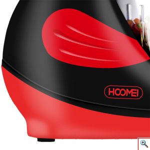Hoomei® Mini Multi Μίxer 1200W με Κάδο 310ml Κόκκινο HM-6265
