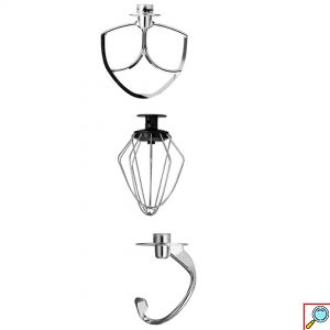 HOOMEI Ισχυρό Μίξερ - Κουζινομηχανή 800W με Ανοξείδωτο Κάδο Inox 4.8lt Λευκό