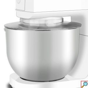 HOOMEI Ισχυρό Μίξερ - Κουζινομηχανή 800W με Ανοξείδωτο Κάδο Inox 4.8lt Λευκό